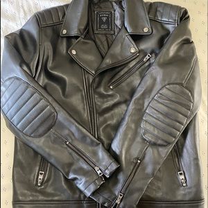 Guess Mens Leather Jacket